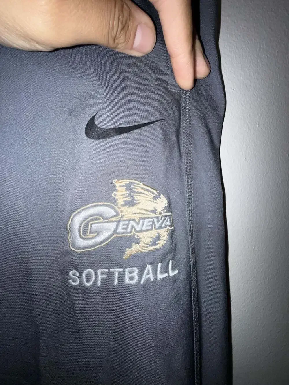 Nike Geneva Softball Dri-Fit Grey Athletic Wind Pants